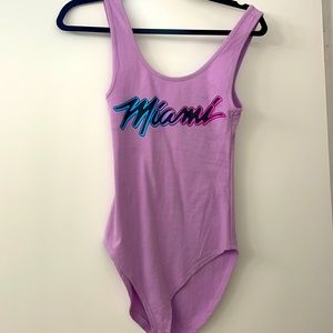 Miami heat city edition body suit